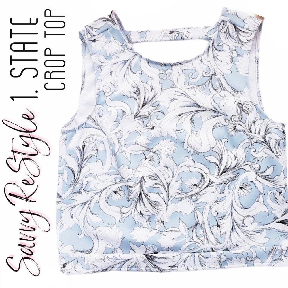 1. State | Low V-Cut Back Sleeveless Top Size Lg
